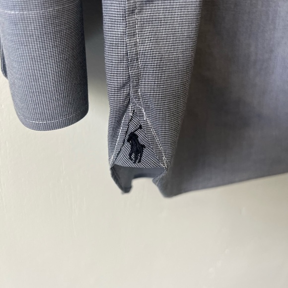 Ralph Lauren Polo Black and White long Sleeve Dress Shirt - Picture 5 of 5